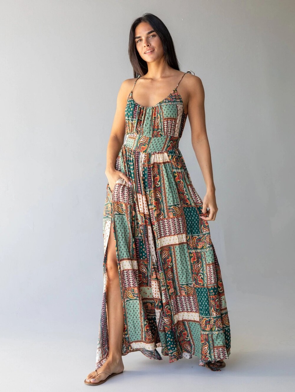 NWT Natural Life Jumpsuit size Medium Patchwork Boho